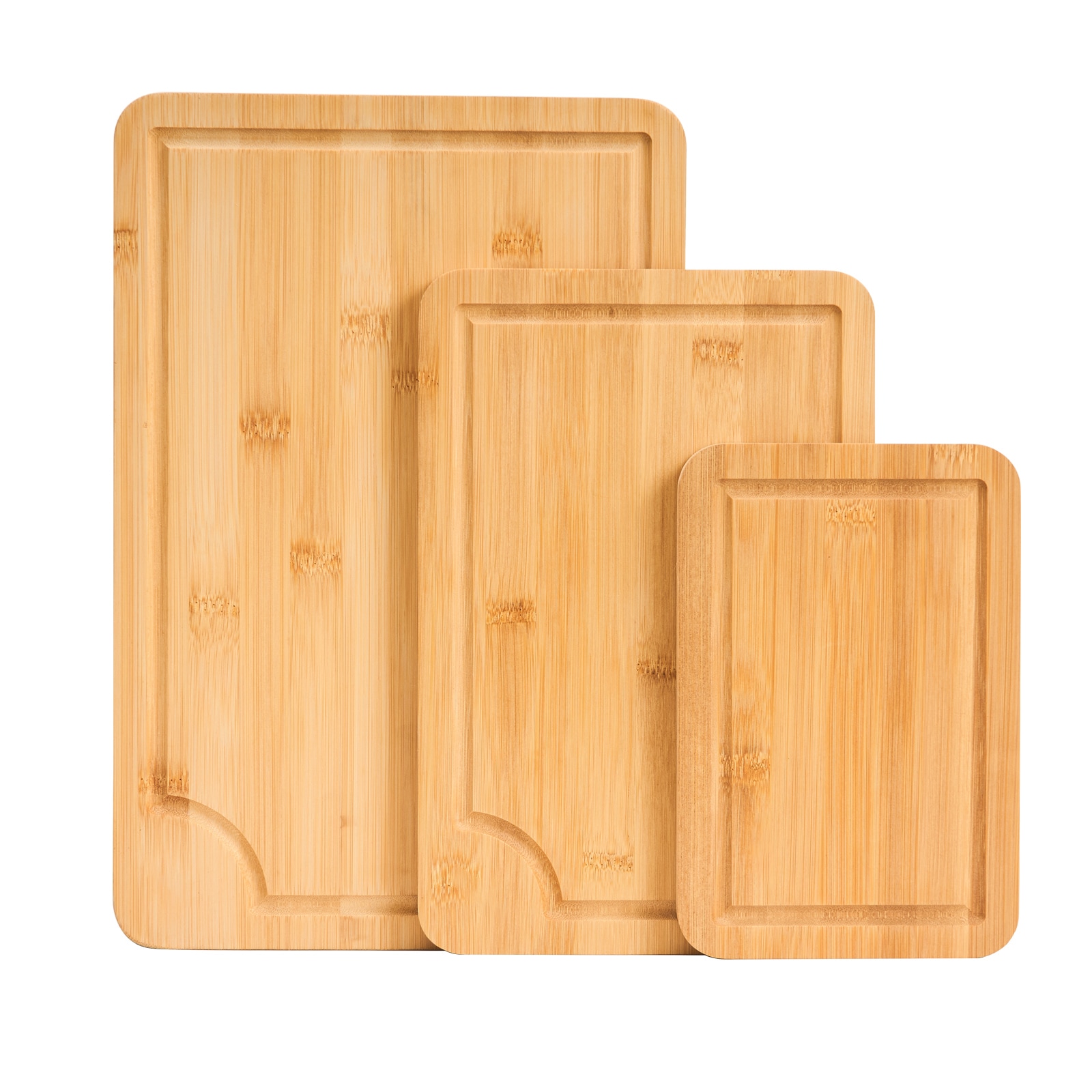 Bamboo Cutting Board Premium Versatile Cut Board With Built-in Handle_voghion.com